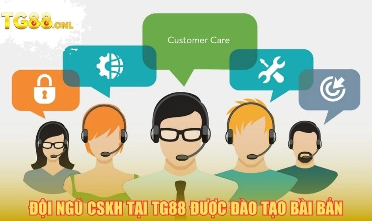 Đội ngũ CSKH tại TG88 được đào tạo bài bản
